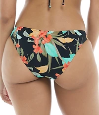 Body Glove Hamoa Bikini Floral Leaf Ring Detail Swim Bottom