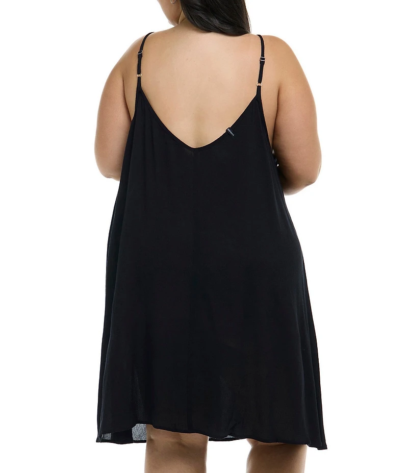 Body Glove Plus Size Nicole V-Neck Dress Swim Cover-Up