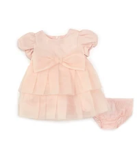 Bonnie Jean Baby Girls Sleeveless Organza Fit & Flare Dress