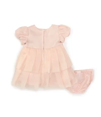 Bonnie Jean Baby Girls Sleeveless Organza Fit & Flare Dress
