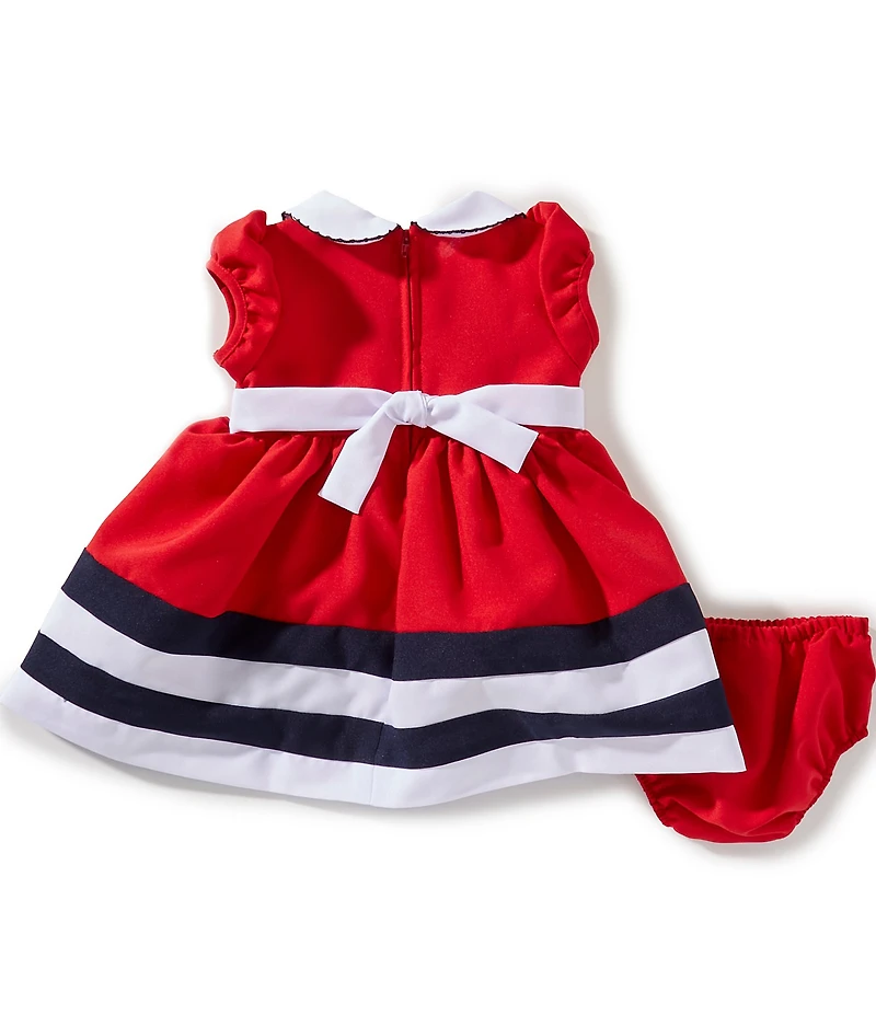 Bonnie Jean Baby Girls Short-Sleeve Nautical Fit-And-Flare Dress