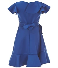 Bonnie Jean Big Girls Flutter-Sleeve Fit & Flare Dress