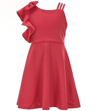 Bonnie Jean Big Girls One-Shoulder Fit & Flare Dress