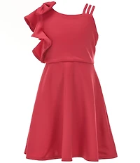 Bonnie Jean Big Girls One-Shoulder Fit & Flare Dress
