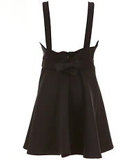 Bonnie Jean Big Girls Sculpted Flower Scuba Skater Dress