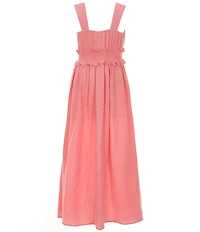 Bonnie Jean Big Girls Sleeveless Flower-Appliqued Walk-Through Dress