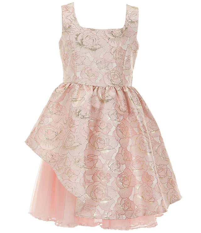 Bonnie Jean Big Girls Sleeveless Patterned Jacquard Fit & Flare Dress |  Brazos Mall