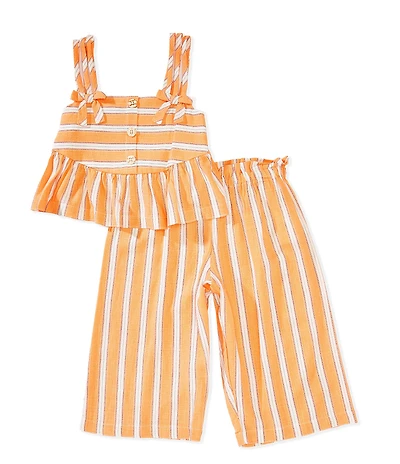 Bonnie Jean Big Girls Tie-Shoulder Tank Top & Matching Pant Set