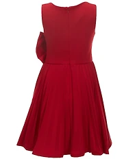 Bonnie Jean Big Girls Sleeveless Jeweled-Bow-Accented Fit-And-Flare Dress