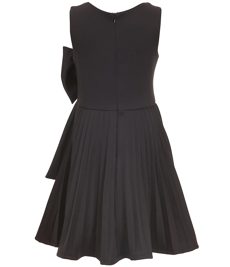 Bonnie Jean Big Girls Sleeveless Jeweled-Bow-Accented Fit-And-Flare Dress