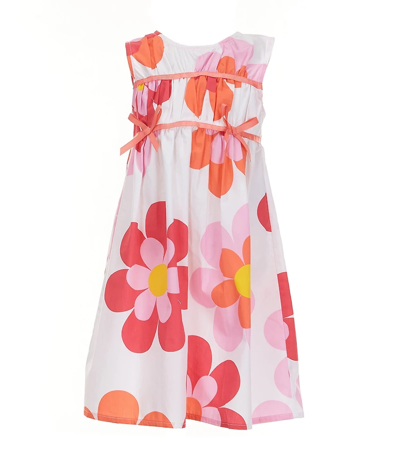 Bonnie Jean Little Girls Oversized Floral Sleeveless Sun Dress
