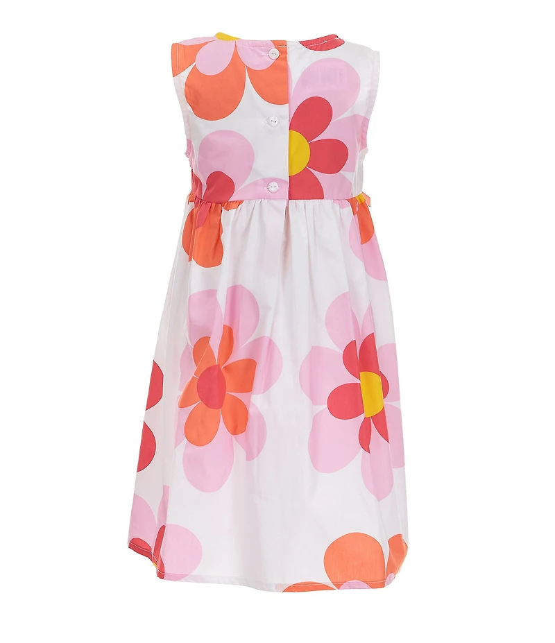 Bonnie Jean Little Girls Oversized Floral Sleeveless Sun Dress