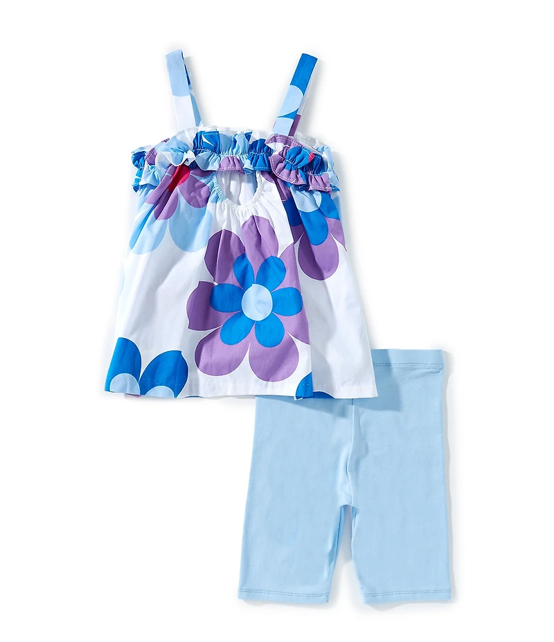 Bonnie Jean Little Girls Sleeveless Pop Daisy Set