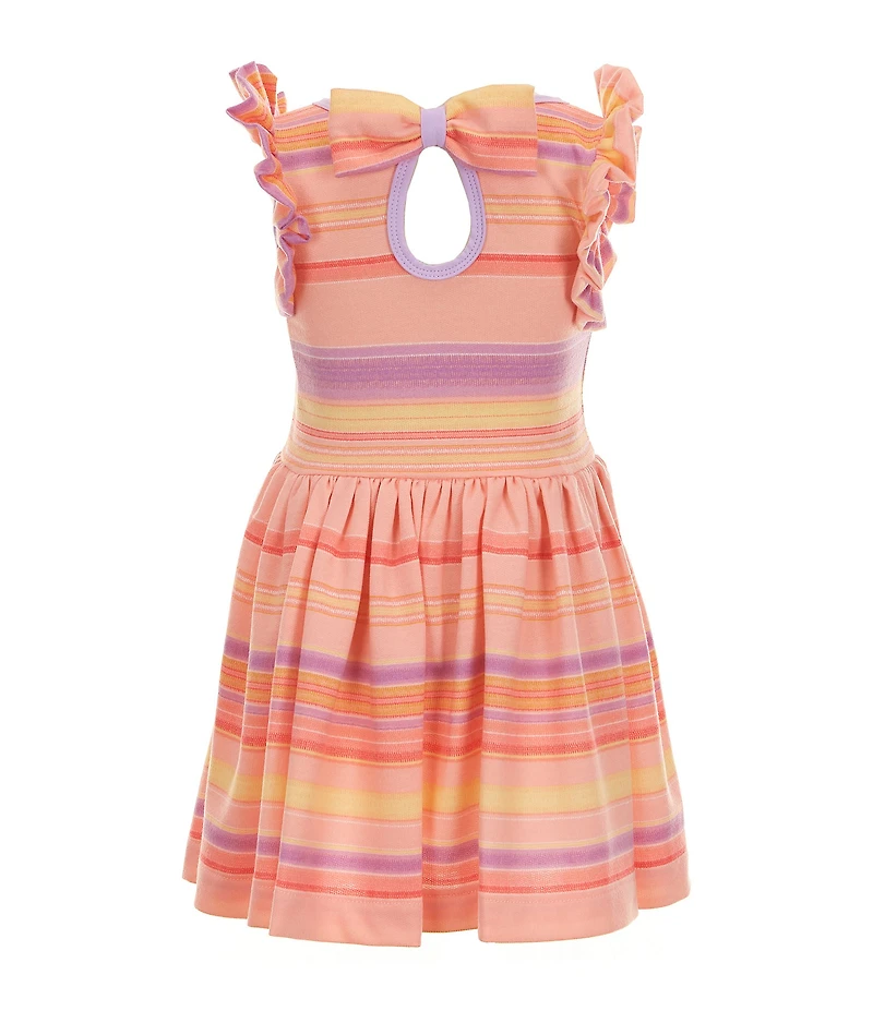 Bonnie Jean Little Girls Sleeveless Striped Knit A-Line Dress