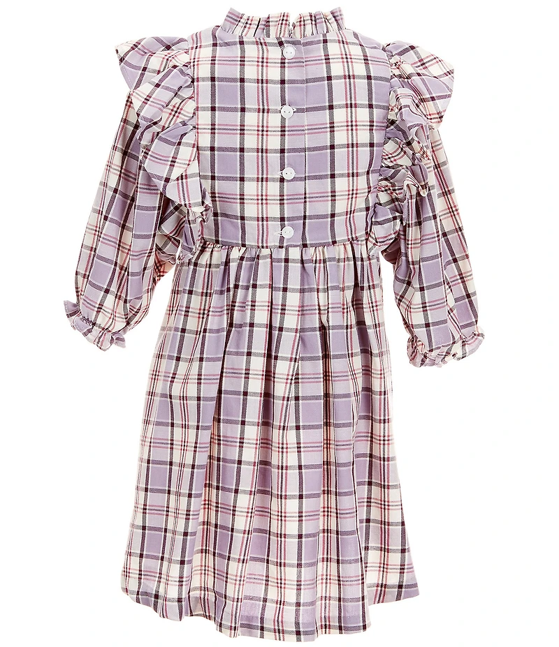 Bonnie Jean Little Girls 3/4-Sleeve Plaid Fit-And-Flare Dress