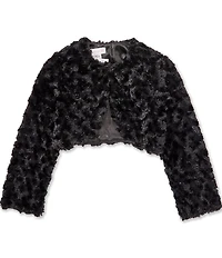 Bonnie Jean Little Girls Bolero Faux Fur Jacket