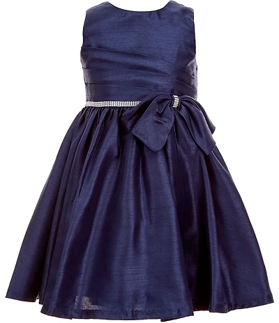 Bonnie Jean Little Girls Sleeveless Bow-Accented Fit-And-Flare Dress