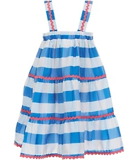 Bonnie Jean Little Girls Sleeveless Checked-Printed Dress