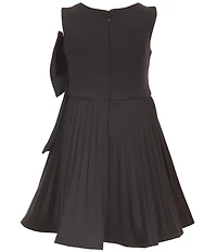 Bonnie Jean Little Girls Sleeveless Jeweled-Bow-Accented Fit-And-Flare Dress