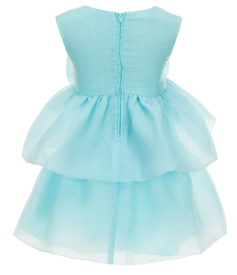 Bonnie Jean Little Girls Sleeveless Shimmer Organza Fit-And-Flare Dress