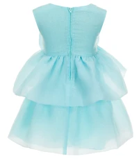 Bonnie Jean Little Girls Sleeveless Shimmer Organza Fit-And-Flare Dress