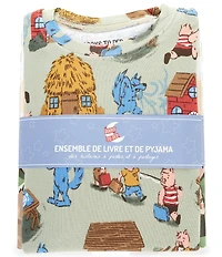 Books To Bed Little/Big Boys 3 Little Pigs 3-Piece Pajamas & Book Set