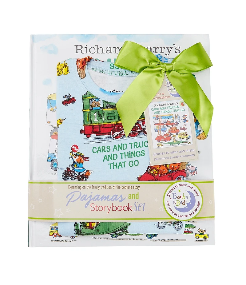 Books To Bed Little Boys Cars & Trucks & Things That Go Pajamas & Book Set