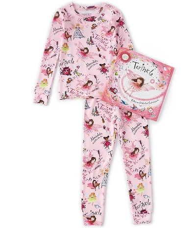 Books To Bed Little/Big Girls Twinkle Two-Piece Pajamas & Book Set