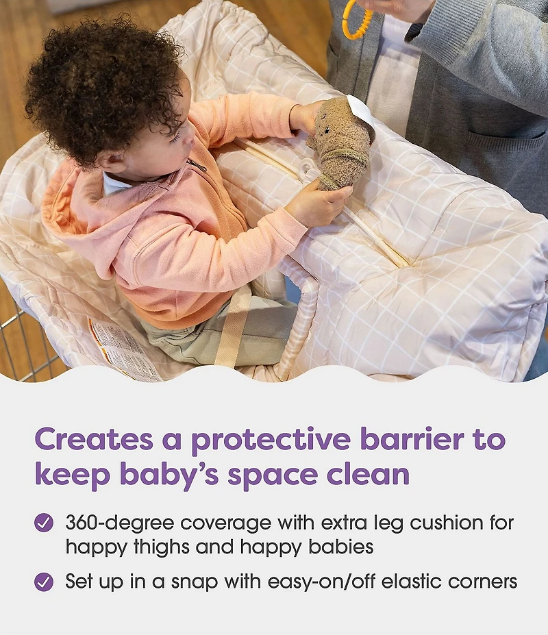 Boppy Shopping Cart Cover - Croissant
