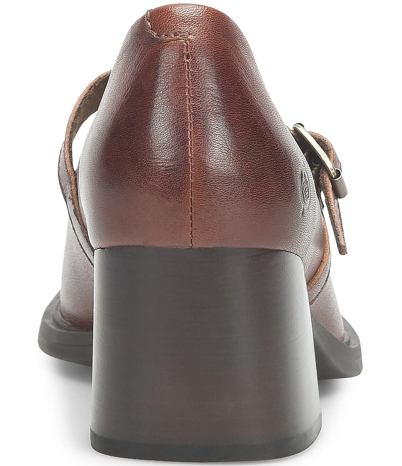 Born Adelphi Leather Snip Toe Mary Jane Pumps
