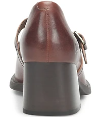 Born Adelphi Leather Snip Toe Mary Jane Pumps
