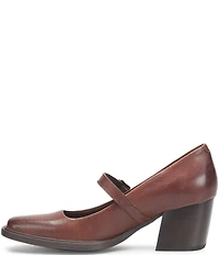 Born Adelphi Leather Snip Toe Mary Jane Pumps
