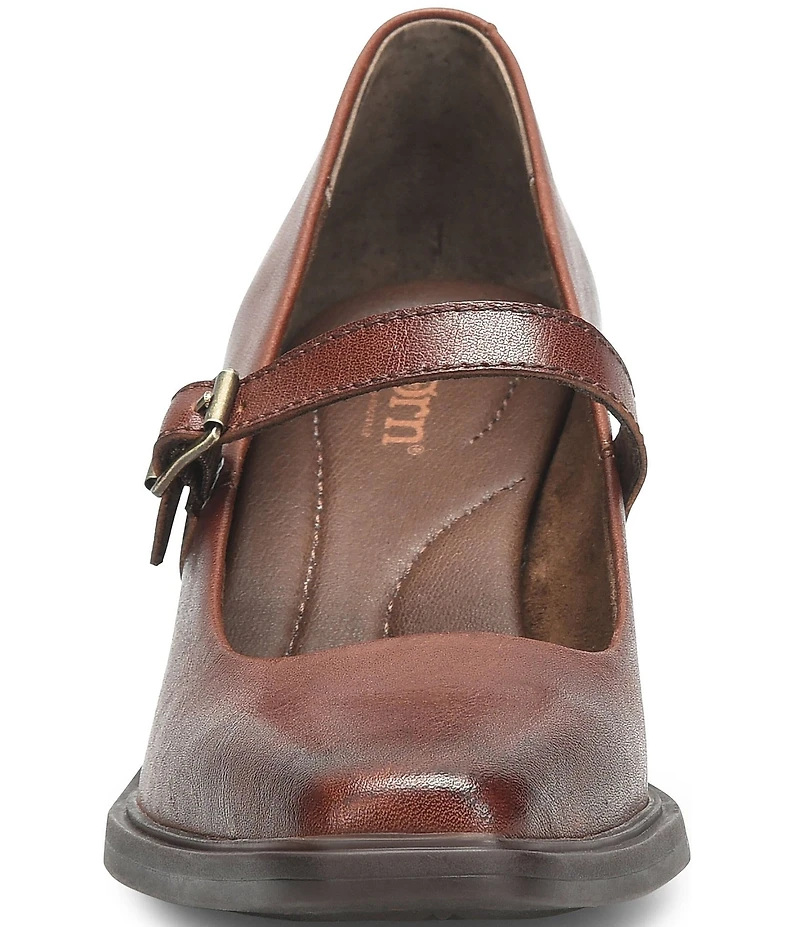 Born Adelphi Leather Snip Toe Mary Jane Pumps