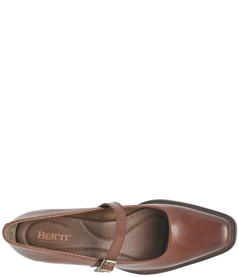 Born Adelphi Leather Snip Toe Mary Jane Pumps