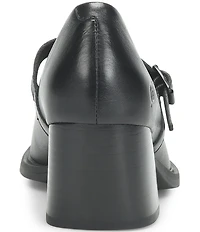 Born Adelphi Leather Snip Toe Mary Jane Pumps