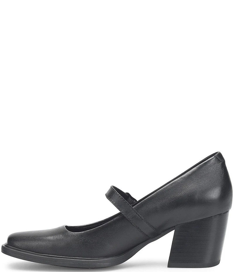 Born Adelphi Leather Snip Toe Mary Jane Pumps