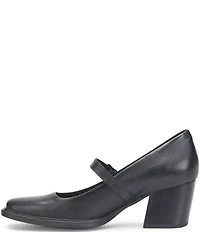 Born Adelphi Leather Snip Toe Mary Jane Pumps