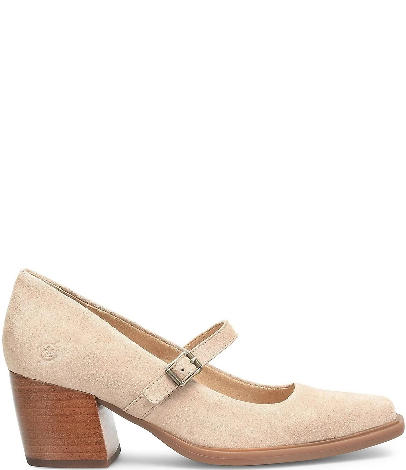 Born Adelphi Suede Snip Toe Mary Jane Pumps