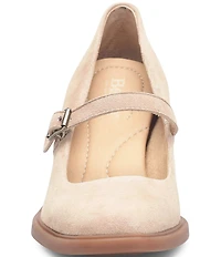 Born Adelphi Suede Snip Toe Mary Jane Pumps