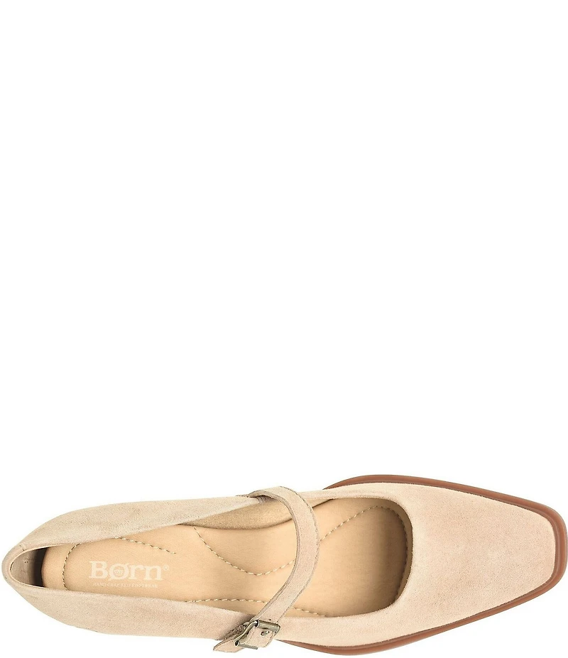 Born Adelphi Suede Snip Toe Mary Jane Pumps