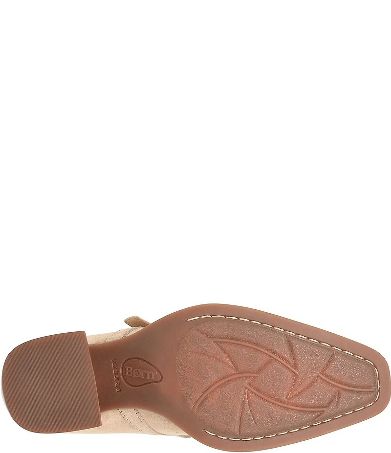Born Adelphi Suede Snip Toe Mary Jane Pumps