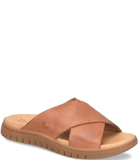 Born Adia Leather Cross Band Sandals