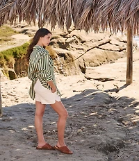 Born Adia Leather Cross Band Sandals