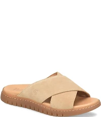 Born Adia Suede Cross Band Sandals