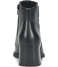 Born Aiken Snake Embossed Leather Booties