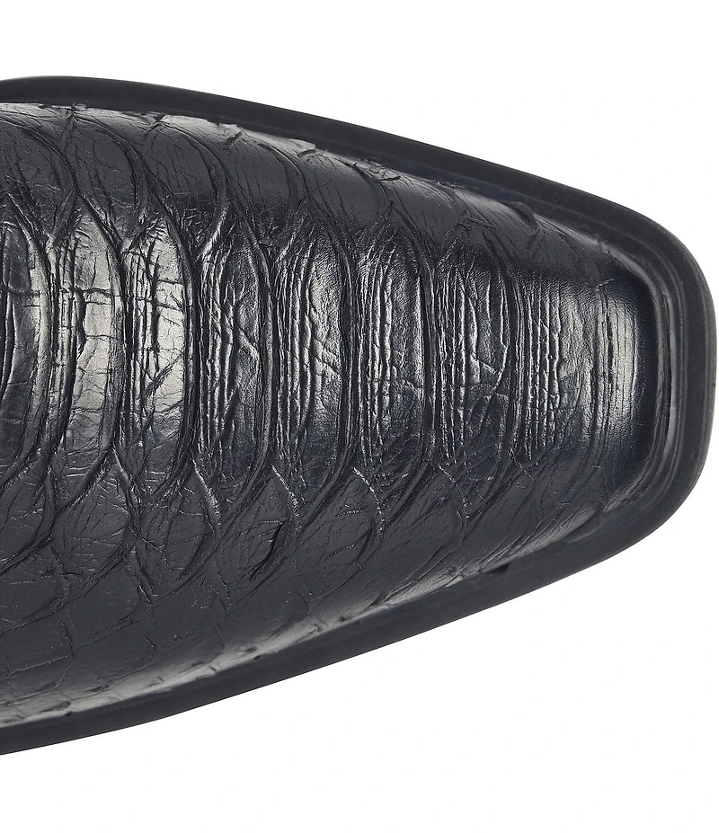Born Aiken Snake Embossed Leather Booties
