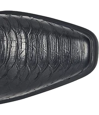 Born Aiken Snake Embossed Leather Booties