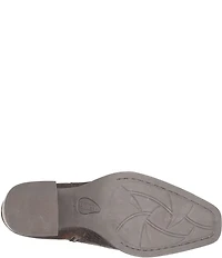 Born Aiken Snake Embossed Leather Booties