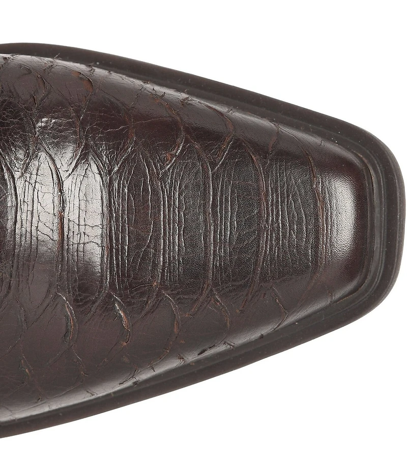 Born Aiken Snake Embossed Leather Booties
