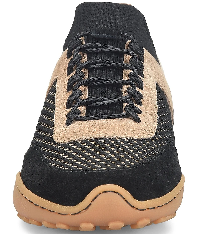 Born Aire Knit Combo Suede Sneakers